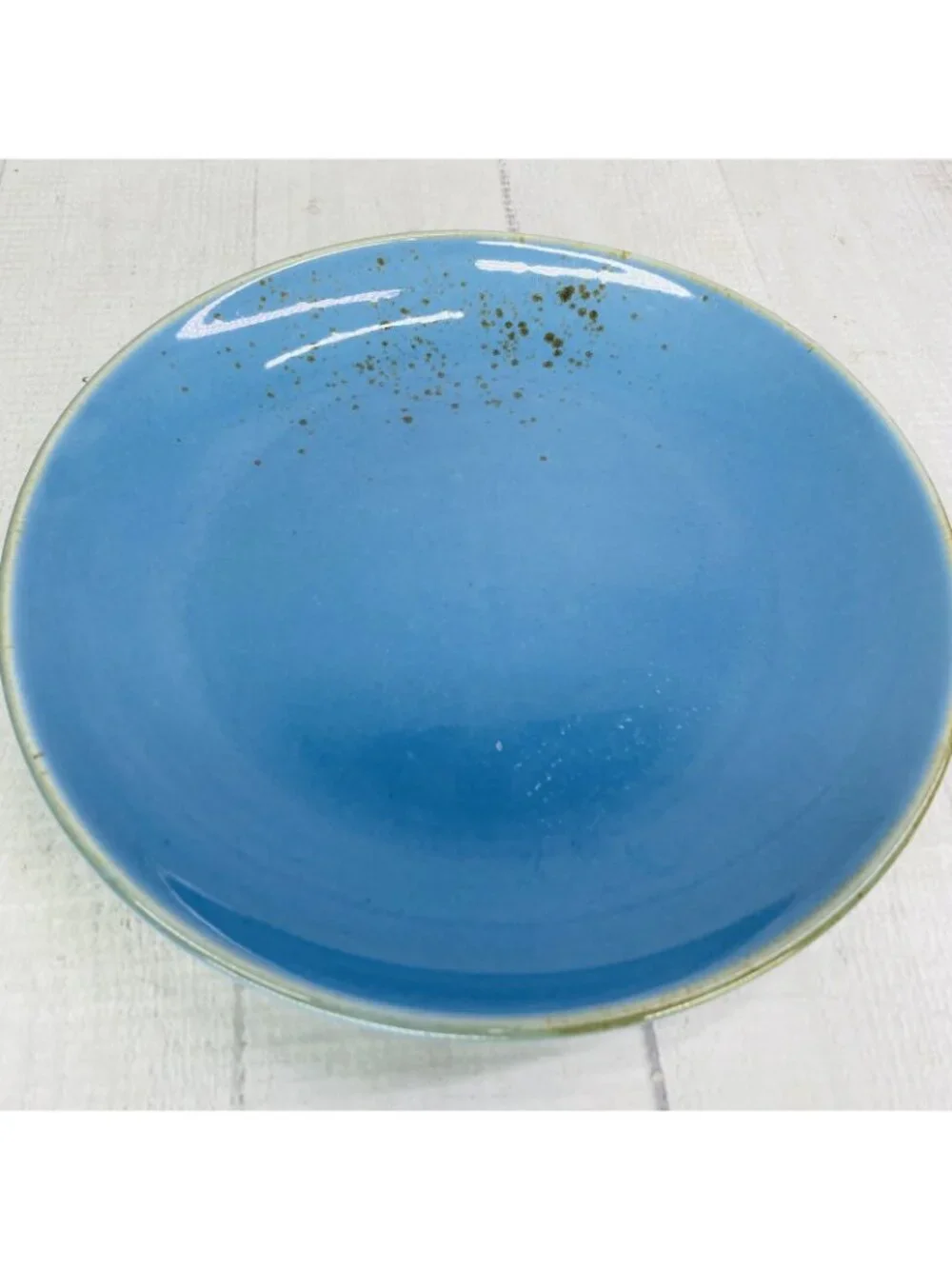 Pier 1 NATURE COLLECTION Medium Blue Splatter Porcelain 8